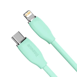 کابل تبدیل لایتنینگ به USB-C باسئوس مدل Jelly Liquid Silica Gel طول 2 متر