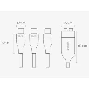 کابل تبدیل USB-C به USB-C باسئوس مدل Fast Charging-100W طول 1.5 متر