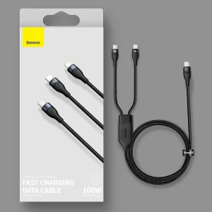 کابل تبدیل USB-C به USB-C باسئوس مدل Fast Charging-100W طول 1.5 متر