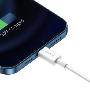 کابل تبدیل USB به لایتنینگ باسئوس مدل Superior طول 1 متر