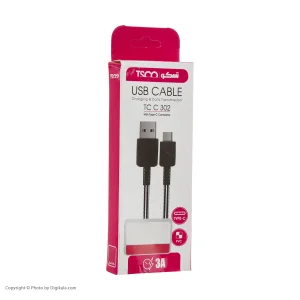 کابل تبدیل USB به USB-C تسکو مدل TC C 302 طول 1 متر