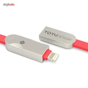 کابل لایتنینگ و microUSB توتو مدل Joe 2 In 1 به طول 1.2 متر