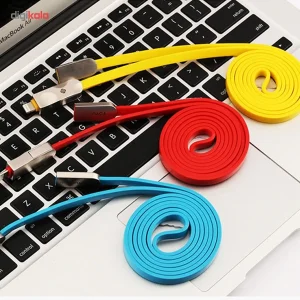 کابل لایتنینگ و microUSB توتو مدل Joe 2 In 1 به طول 1.2 متر