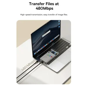 کابل تبدیل USB-C به لایتنینگ بیسوس مدل Dura Series 20W طول 2 متر