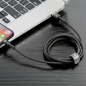 کابل تبدیل USB به لایتنینگ باسئوس مدل CALKLF_RG1_2A طول 3 متر