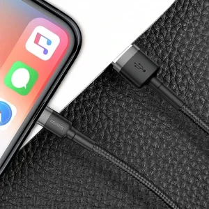 کابل تبدیل USB به لایتنینگ باسئوس مدل CALKLF_RG1_2A طول 3 متر