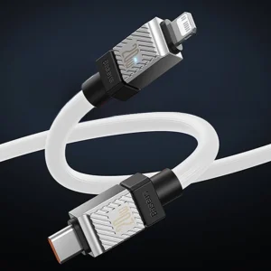 کابل تبدیل USB-C به لایتنینگ بیسوس مدل cakw000002 طول 1 متر