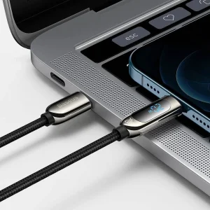 کابل تبدیل  USB-C به لایتنینگ باسئوس مدل Display Fast Charging-20w طول 1 متر