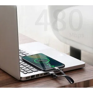کابل تبدیل USB به USB-C باسئوس مدل CATMBJ-BG1 طول 0.23 متر