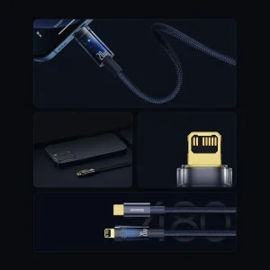 کابل USB-C به لایتنینگ باسئوس مدل CATS000001  طول 1 متر