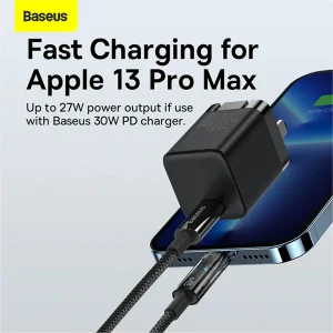 کابل USB-C به لایتنینگ باسئوس مدل CATS000001  طول 1 متر