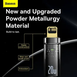 کابل USB-C به لایتنینگ باسئوس مدل CATS000001  طول 1 متر