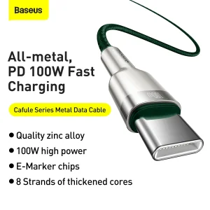 کابل تبدیل USB-C به USB-C باسئوس مدل CATJK طول 1 متر