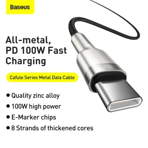 کابل تبدیل USB-C به USB-C باسئوس مدل CATJK طول 1 متر