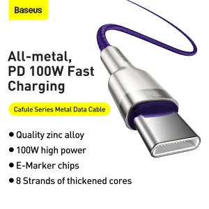 کابل تبدیل USB-C به USB-C باسئوس مدل CATJK طول 1 متر