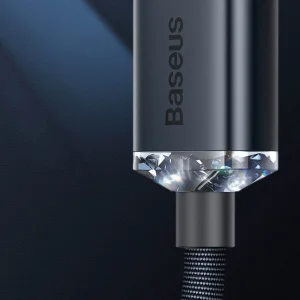 کابل تبدیل USB به لایتنینگ باسئوس مدل Crystal Shine طول 1.2 متر