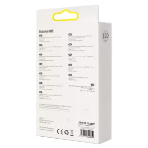 کابل تبدیل USB به لایتنینگ باسئوس مدل Crystal Shine طول 1.2 متر