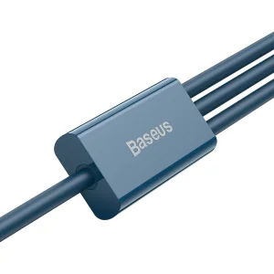 کابل تبدیل USB به لایتنینگ / USB -C / Micro USB باسئوس مدل U-CLM طول 1.2 متر