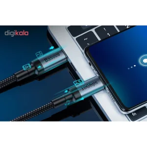کابل تبدیل USB-C باسئوس مدل Cafule PD3.1 طول 1 متر