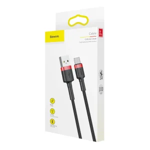 کابل تبدیل USB به USB-C باسئوس مدل CATKLF-B91 Cafule طول 1 متر