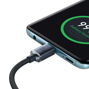 کابل USB-C باسئوس مدل Crystal Shine 100W طول 1.2 متر
