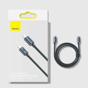 کابل USB-C باسئوس مدل Crystal Shine 100W طول 1.2 متر
