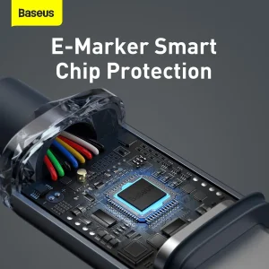 کابل USB-C باسئوس مدل Crystal Shine 100W طول 1.2 متر