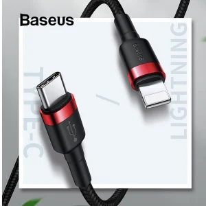 کابل USB-C به لایتنینگ باسئوس مدل CATLKLF-91 طول 1 متر