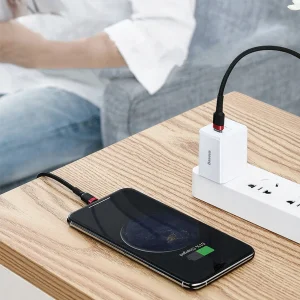 کابل USB-C به لایتنینگ باسئوس مدل CATLKLF-91 طول 1 متر