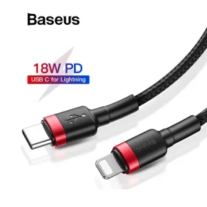 کابل USB-C به لایتنینگ باسئوس مدل CATLKLF-91 طول 1 متر