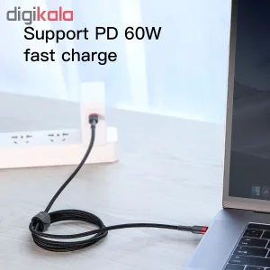 کابل USB-C بیسوس مدل CATKLF-H91 طول 2 متر