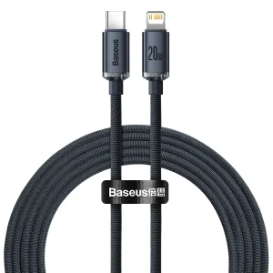 کابل تبدیل USB-C به لایتنینگ باسئوس مدل Crystal Shine Series طول 2 متر