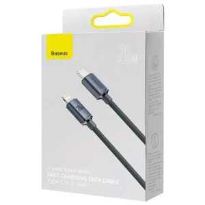 کابل تبدیل USB-C به لایتنینگ باسئوس مدل Crystal Shine Series طول 2 متر