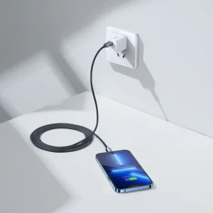 کابل تبدیل USB-C به لایتنینگ باسئوس مدل Crystal Shine Series طول 2 متر
