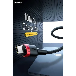 کابل USB-C باسئوس مدل Cafule PD 100W طول 2 متر