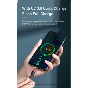 کابل USB-C باسئوس مدل Cafule PD 100W طول 2 متر