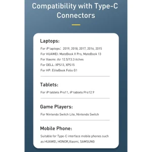 کابل USB-C باسئوس مدل Cafule PD 100W طول 2 متر
