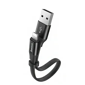 کابل تبدیل USB به لایتنینگ/MicroUSB باسئوس مدل Two-in-One طول 0.23 متر