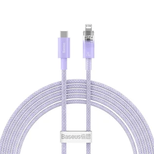 کابل تبدیل USB-C به لایتنینگ بیسوس مدل Explorer Series 20W طول 2 متر
