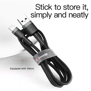 کابل تبدیل USB به لایتنینگ باسئوس مدل  CG1 CAFULE طول 2 متر
