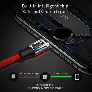 کابل تبدیل USB به لایتنینگ /MicroUSB/لایتنینگ باسئوس مدل CAMLL-SU09 طول 1.2 متر