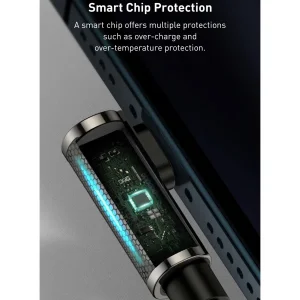 کابل تبدیل USB-C به لایتنینگ باسئوس مدل Legend Series Elbow Fast Charging 20W طول 2 متر