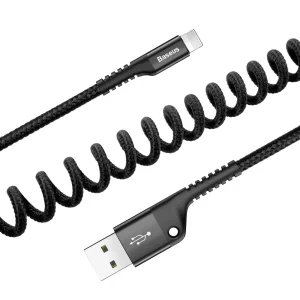 کابل تبدیل USB به لایتنینگ باسئوس مدل Fish Eye Spring CALSR-01 طول 1 متر