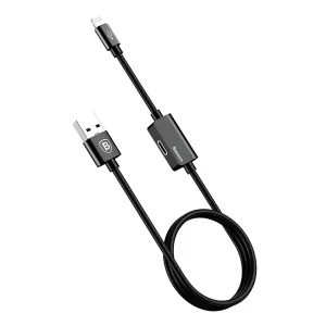 کابل تبدیل USB به لایتنینگ باسئوس مدل CALYU-01 طول 1 متر