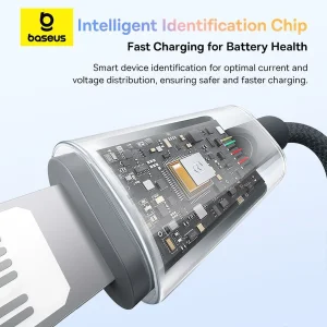 کابل تبدیل USB-C به لایتنینگ بیسوس مدل Discolor Series 20W طول 2 متر