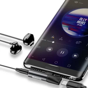 مبدل usb- C به AUX باسئوس مدل CATL-01