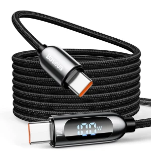 کابل تبدیل USB-C بیسوس مدل Display Fast Charging-100W طول 1 متر