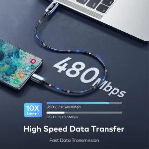 کابل تبدیل USB-C بیسوس مدل Display Fast Charging-100W طول 1 متر
