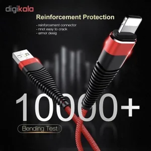 کابل تبدیل USB به لایتنینگ بیسوس مدل powerFlex-H3 طول ۱ متر