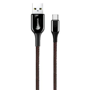 کابل تبدیل USB به USB-C باسئوس مدل X-SHAPED light cable طول 1 متر